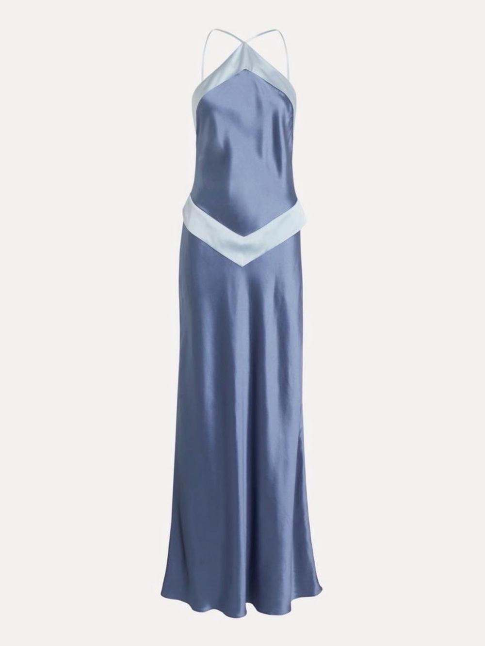 Reformation Jillian Blue silk dress
